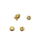 wholesale Gold-plated S925 Ancient Silver Six-Character Mantra Inlaid Diamond Octagonal Bead Accessories for DIY Crafting and Bracelet Making-0-4