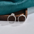 Sterling Silver Moissanite Couple Rings, Unique Minimalist Design, Manufacturer Direct-0-1