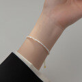 wholesale S925 Silver Mini Beaded Bracelet, Korean and Japanese Style, Simple and Sweet Adjustable Women's Jewelry S5311-0-1