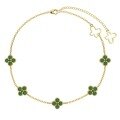 wholesale S925 Sterling Silver INS Style New Anklet for Women with Advanced Four-Leaf Clover and Butterfly Design, Luxuriously Fashionable-0-10