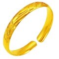 wholesale Metal material, multiple Vietnamese sand gold bracelets for women, non-fading, retro bracelets, suitable for chubby wrists, push-pull adjustable, genuine-0-4