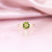 wholesale S925 sterling silver multi-gemstone ring with natural cream blue moonstone and 1/2 carat topaz-2 carat natural peridot ring  US size 6 (domestic size 13)