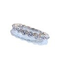 wholesale Metal: 925 Sterling Silver, New Style Stackable Ring with White Diamonds, Cross-Border Hot Seller inIns Style-0-4