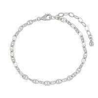 wholesale S925 Sterling Silver Small Nose Design Ins Minimalist Light Luxury Retro Elegance Bracelet for Women-Platinum 925 silver