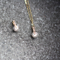 wholesale 9K gold wholesale simple and shiny versatile women's minimalist Korean elegant pendant with zirconia-9K pendant one price