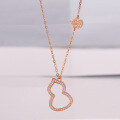 wholesale S925 silver electroplated source factory new Korean style fashionable women's chain necklace wholesale-0-3