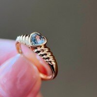 wholesale S925 Sterling Silver Overall Red Elk Cross-Border Fashion Personalized Ring French Light Luxury Women's Daily Minimalist Ring-BZ0144-Gold-Blue Diamond US Size 9