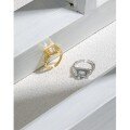 wholesale S925 Sterling Silver JA680 Trendy Niche Design Textured Geometric Square Inlaid Moonstone Open Ring-0-3