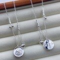 wholesale Fine Silver S999 Wealth God Attracting Fortune Ingot Necklace, Fashionable Retro Ethnic Style Niche Design Collarbone Chain Accessory-0-1