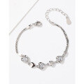 wholesale S925 Sterling Silver Heart-shaped Bracelet for Women, Minimalist Luxury Small Design, High-end Aesthetic New Collection, Understated Style Friendship Jewelry-0-0