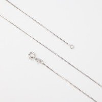 wholesale S925 Sterling Silver Diamond-Embedded Fashionable Light Luxury High-End Pendant for Women, Fresh and Sweet Diamond-Inlaid Necklace Wholesale and Drop Shipping-L047-0.8mm Box Chain 40+5cm-White Gold>925 Silver