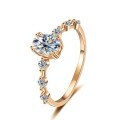 S925 Silver 5*7mm Oval Moissanite Stackable Wedding Ring for Women-0-3