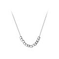wholesale 925 Sterling Silver Crushed Silver Necklace, Ins-style Design, Elegant Collarbone Chain Necklace for Women, Y00161-0-4