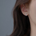 wholesale S925 Sterling Silver Creative Cute Rabbit Ear Studs for Women, Summer Trendy Design Exquisite Elegant Earrings-0-1