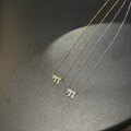 wholesale S925 Sterling Silver Korean Cross-Border Women's Necklace Minimalist Zircon Inlay Irregular Design Luxury Advanced Sense Collarbone Chain-0-3
