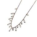 wholesale 925 Silver New Women's Fringe High Carbon Diamond Necklace, Light Luxury Fashion Personalized Design Collarbone Chain for Dropshipping-0-4