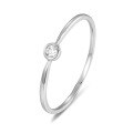 wholesale 18K Gold Fashion Commute Genuine Diamond Ring Women Simple Round 9K Gold Moissanite Ins Style Tail Ring Hand Accessory-0-6