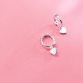 wholesale S925 silver ear pin female Korean style fashion minimalist love ear stud personality ear cartilage piercing heart-shaped earring jewelry G6580-0-2
