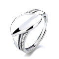 wholesale S925 Sterling Silver Wide Leaf Design Ring Hip Hop Punk Style Trendy Fashion Versatile Index Finger Ring for Men and Women-0-4