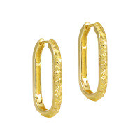 wholesale S925 Sterling Silver 220 Irregular Floral Mirror Finish U-Shaped Ear Clasp High-End Sense Small Batch Original Individuality Ins Silver Earrings-18K gold 925 silver