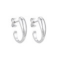 wholesale Sterling Silver S925 Light Gold-Plated Earrings, Minimalist Design, Versatile Summer Ear Accessories, Understated Luxury, Niche Style-0-4
