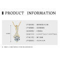 S925 Silver 3-Carat D Color Moissanite Teardrop Necklace Geometric Choker-0-20