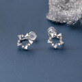 wholesale S925 Sterling Silver Fresh and Sweet Ins Style Niche Design Diamond-Inlaid Star Ear Clip M05728-0-4