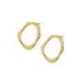 wholesale S925 sterling silver 006 Korean version ins niche design minimalist earring circle versatile irregular geometric oval stud earrings for women-0-4