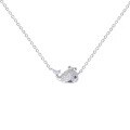 wholesale S925 Sterling Silver Whale Full Inlaid Zircon Necklace Fashion Niche Design Commuting Versatile Collarbone Chain Jewelry-0-4
