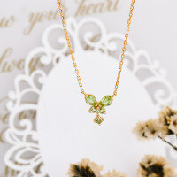 wholesale 14k Gold Plated S925 Silver Flying Butterfly Necklace, Summer Fresh Style-Butterfly Necklace 925 Silver