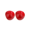 wholesale 925 Sterling Silver French Vintage Red Enamel Bean Stud Earrings Women Small Niche Design High-end Cross-border Earrings-0-4