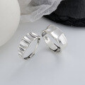 wholesale S925 sterling silver minimalist irregular geometric ring, ins, Korean and Japanese style, versatile elegant index finger ring-0-0