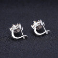 wholesale S925 Silver Designer Natural Gemstone Earrings,Citrine Ear Studs with Gemstone-0-1
