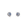 wholesale S925 Sterling Silver Light Luxury Small Ins Niche Elegance Diamond-Inlaid Star Moon Cat Eye Stud Earrings M06148-0-4