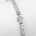 wholesale S925 Sterling Silver Full Diamond Bracelet, New Euro-American Style, Personalized Fashion, High-End Feel, Niche Design, Cross-Border Exclusive Supply-0-3