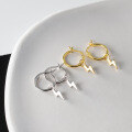 wholesale S925 Sterling Silver Trendy Lightning Design Student Ear Clasp Korean Style Temperament Lady Literary Sense Earrings G3850-0-0