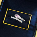 wholesale S925 Silver New Style Serpentine Pink Diamond Light Luxury Personalized Ring Vintage Fashion Commuter Model-0-2