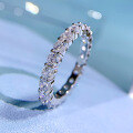 wholesale S925 Silver New Mu Jing Women'sIns Fashion 3mm Full Diamond Ring Gift, Drop Shipping-0-1