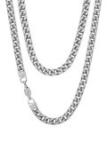 wholesale S925 Sterling Silver Full Pave Moissanite Cuban Link Necklace, Amazon Best-Seller, Direct Factory Wholesale-0-6