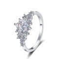 wholesale S925 Sterling Silver Moissanite Ring for Women, Square Geometric Design, Minimalist Cold Sense, Light Luxury Gift for Girlfriend-0-4