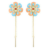 wholesale 925 Sterling Silver Bfirst Original New Chinese-style Earrings, High-end Tassel Ear Drops for Women, Autumn and Winter New Collection, Wholesale Ear Accessories-Gold>925 silver