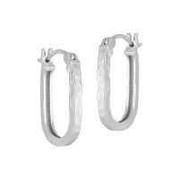 wholesale S925 Sterling Silver 817 Lava U-Shaped Ear Clasp Women Textured Minimalist Ins Style Niche Original Elegant Silver Earrings-Silver【Swimming】 925 Silver