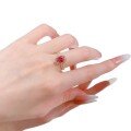 wholesale S925 silver gold-plated classic versatile European and American style oval 6*8 man-made pigeon blood red ring-0-4