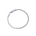 wholesale 925 Sterling Silver Twisted Rope Bracelet for Women Temu Hip Hop High-End Feel Unisex Couple Braided Cord Cross-Border Jewelry-0-4