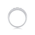 wholesale S925 silver custom-designed non-fading women's closed ring cross-border Amazon best-selling moissanite ring-0-4