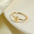 wholesale Sterling silver jewelry, Zeroth Power jewelry foreign trade new engraved birthday flower ring, simple and personalized, gift for girlfriend-0-3