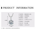 925 Sterling Silver D Color Moissanite Geometric Drop Pendant Necklace-0-20