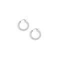 wholesale S925 Sterling Silver Geometric Circle Minimalist Versatile Textured Korean Version Ins Original Indie Design Earrings for Women-0-4