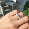 S925 Sterling Silver Women's Eternal Ring, High-End Fashion Gift with Ultra Sparkle-0-1