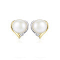 wholesale 925 Sterling Silver Cross-Border New Pearl Earrings, Fashionable Niche High-End Women's Earrings, Elegant and Minimalist Shell Pearl Studs-0-4